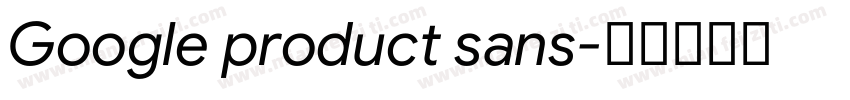 Google product sans字体转换